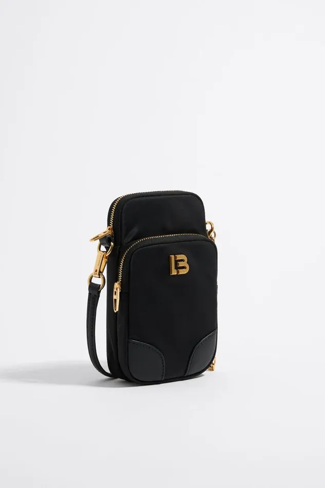 Mini Black Nylon Crossbody Bag Black Women Bimba Y Lola Mini Bags