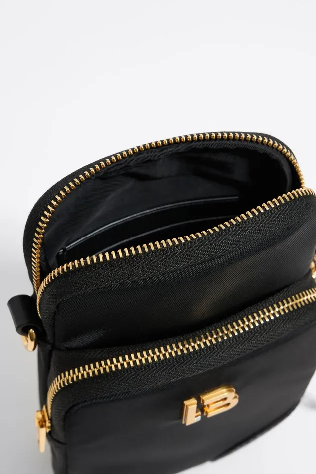 Mini Black Nylon Crossbody Bag Black Women Bimba Y Lola Mini Bags Mini Black Nylon Crossbody Bag Black Women Bimba Y Lola Mini Bags