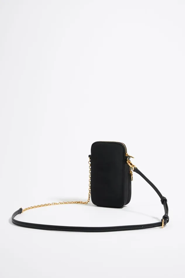 Mini Black Nylon Crossbody Bag Black Women Bimba Y Lola Mini Bags Mini Black Nylon Crossbody Bag Black Women Bimba Y Lola Mini Bags