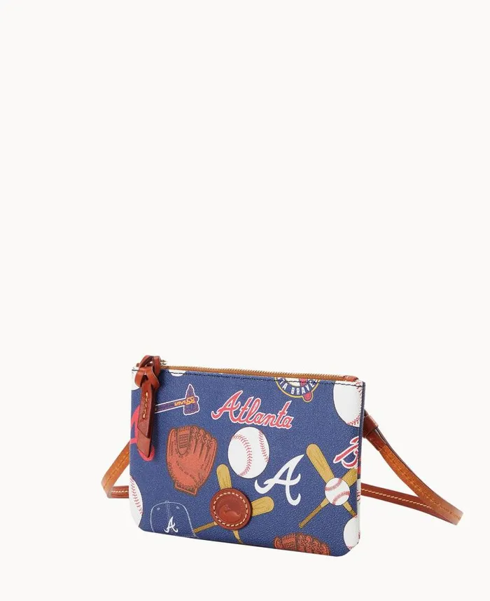 MLB Braves Top Zip Crossbody Braves Woman Dooney and Bourke Crossbodies MLB Braves Top Zip Crossbody Braves Woman Dooney and Bourke Crossbodies