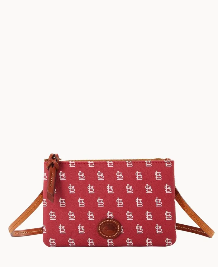MLB Cardinals Top Zip Crossbody Cardinals Woman Dooney and Bourke Crossbodies MLB Cardinals Top Zip Crossbody Cardinals Woman Dooney and Bourke Crossbodies
