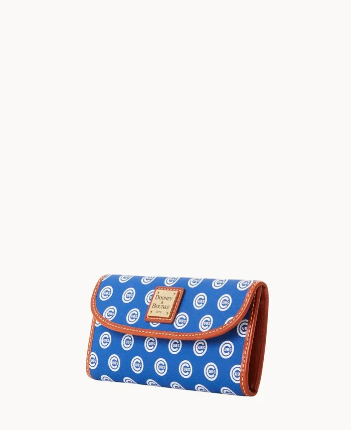 MLB Cubs Continental Clutch Cubs ManWoman Dooney and Bourke Wallets MLB Cubs Continental Clutch Cubs ManWoman Dooney and Bourke Wallets