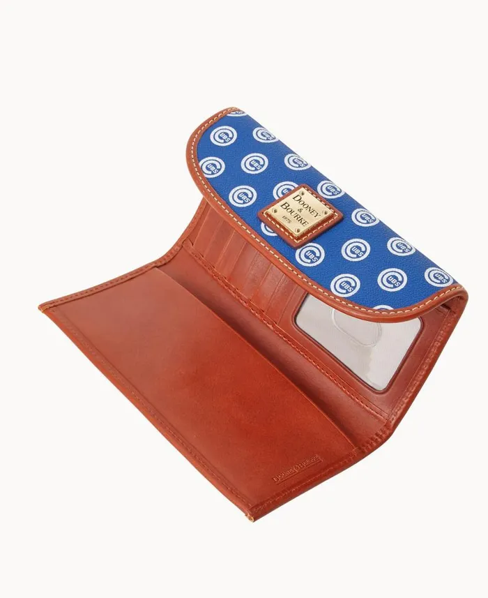 MLB Cubs Continental Clutch Cubs ManWoman Dooney and Bourke Wallets MLB Cubs Continental Clutch Cubs ManWoman Dooney and Bourke Wallets