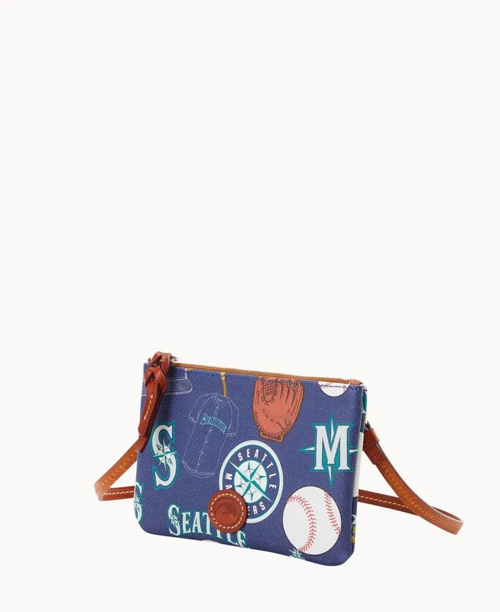 MLB Mariners Top Zip Crossbody Mariners Woman Dooney and Bourke Crossbodies MLB Mariners Top Zip Crossbody Mariners Woman Dooney and Bourke Crossbodies