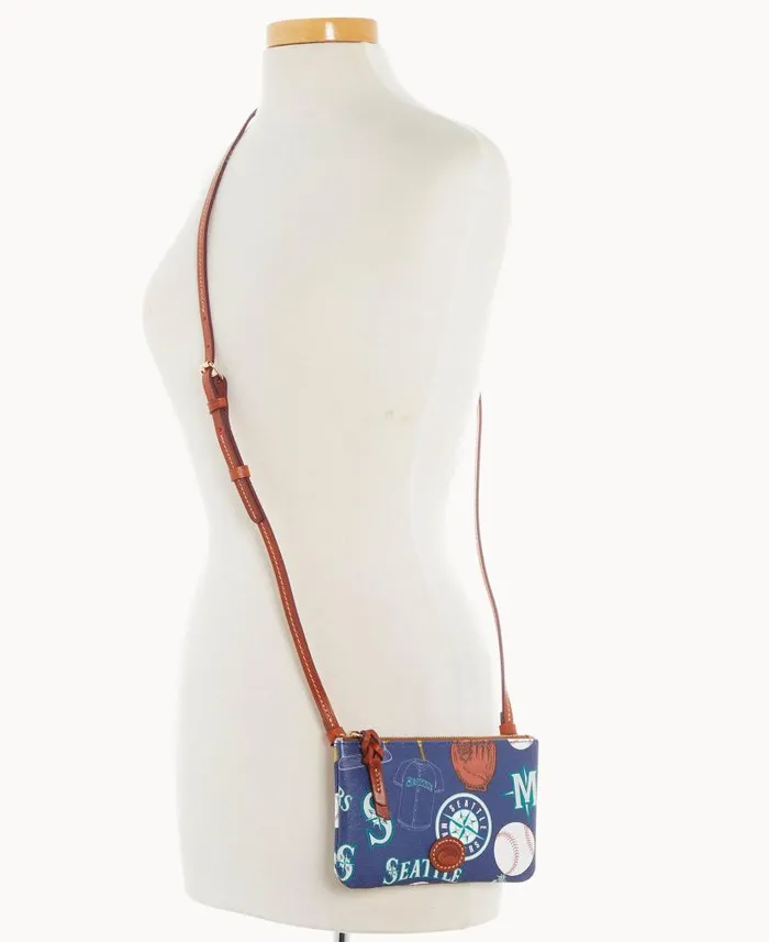 MLB Mariners Top Zip Crossbody Mariners Woman Dooney and Bourke Crossbodies MLB Mariners Top Zip Crossbody Mariners Woman Dooney and Bourke Crossbodies