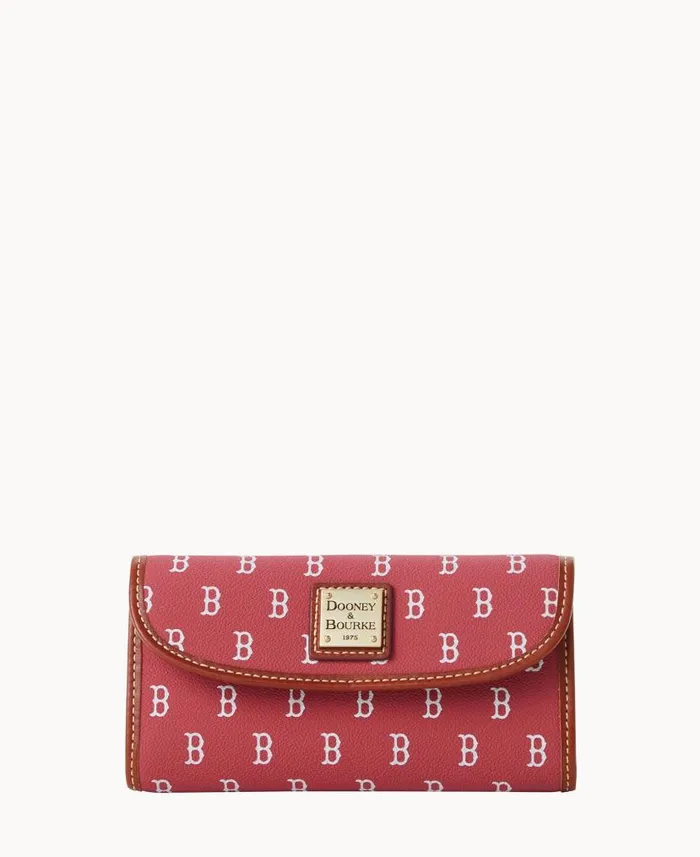 MLB Red Sox Continental Clutch Red Sox ManWoman Dooney and Bourke Wallets