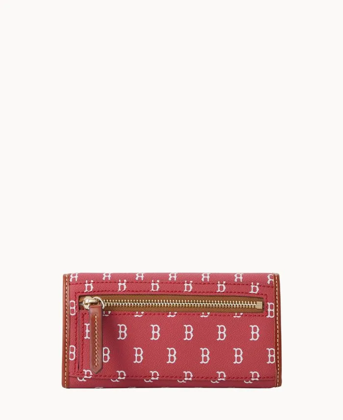 MLB Red Sox Continental Clutch Red Sox ManWoman Dooney and Bourke Wallets MLB Red Sox Continental Clutch Red Sox ManWoman Dooney and Bourke Wallets