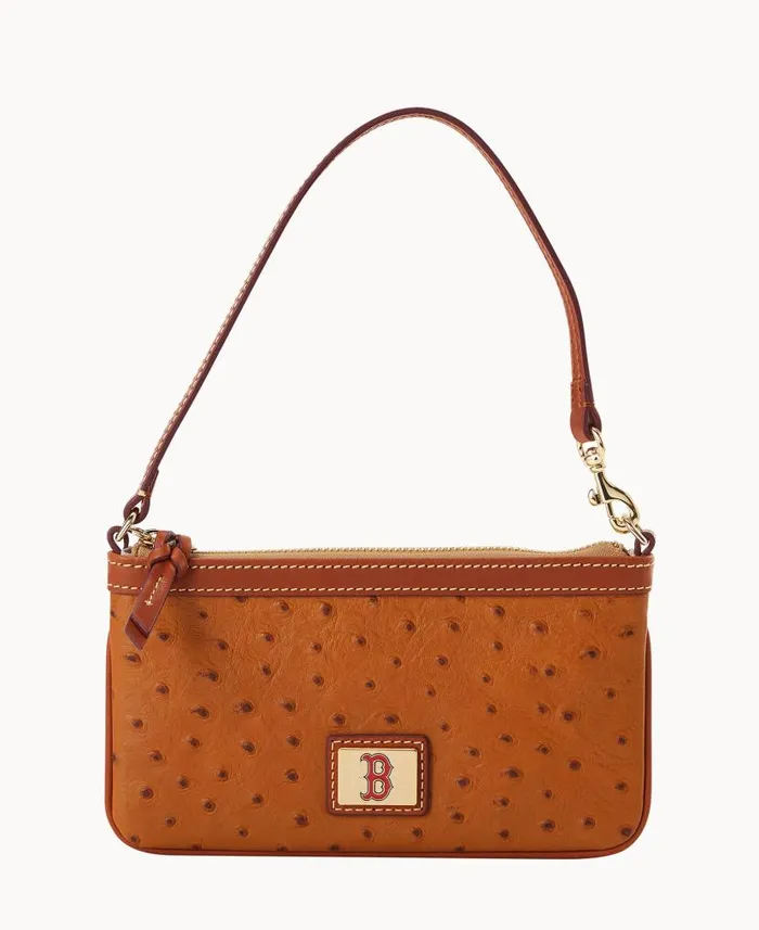 MLB Red Sox Large Slim Wristlet Red Sox ManWoman Dooney and Bourke Wallets