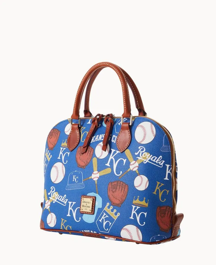 MLB Royals Zip Zip Satchel Royals Woman Dooney and Bourke Satchels MLB Royals Zip Zip Satchel Royals Woman Dooney and Bourke Satchels