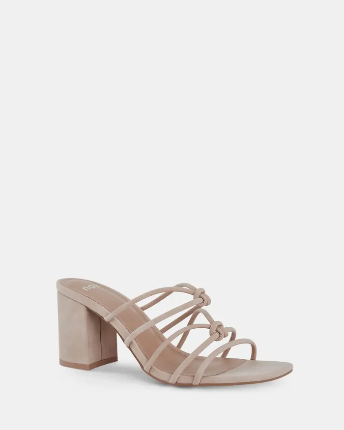 MODENA NUDE Open Toe Heels Party NOVO Shoes Women