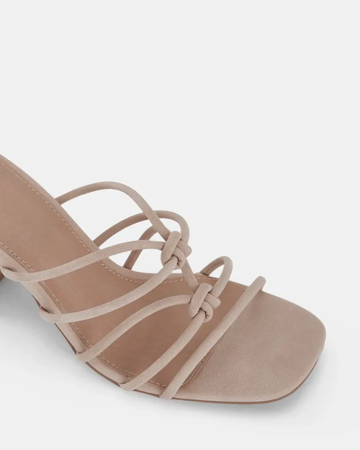 MODENA NUDE Open Toe Heels Party NOVO Shoes Women