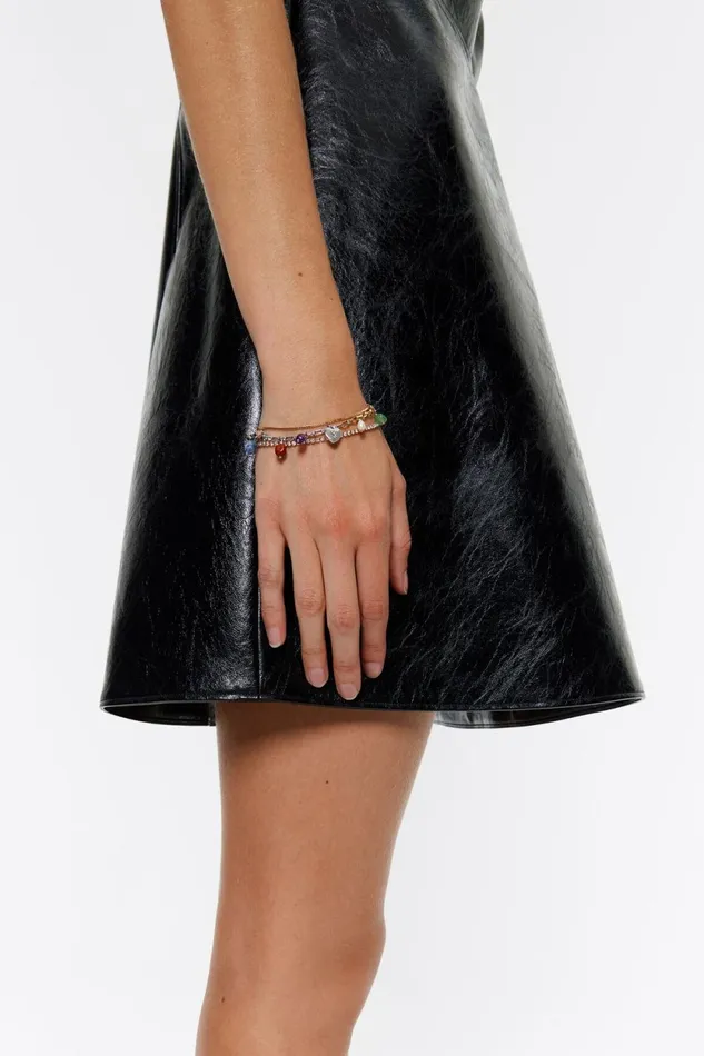 Multilayer Stones And Crystals Bracelet Gold Women Bimba Y Lola Jewelry