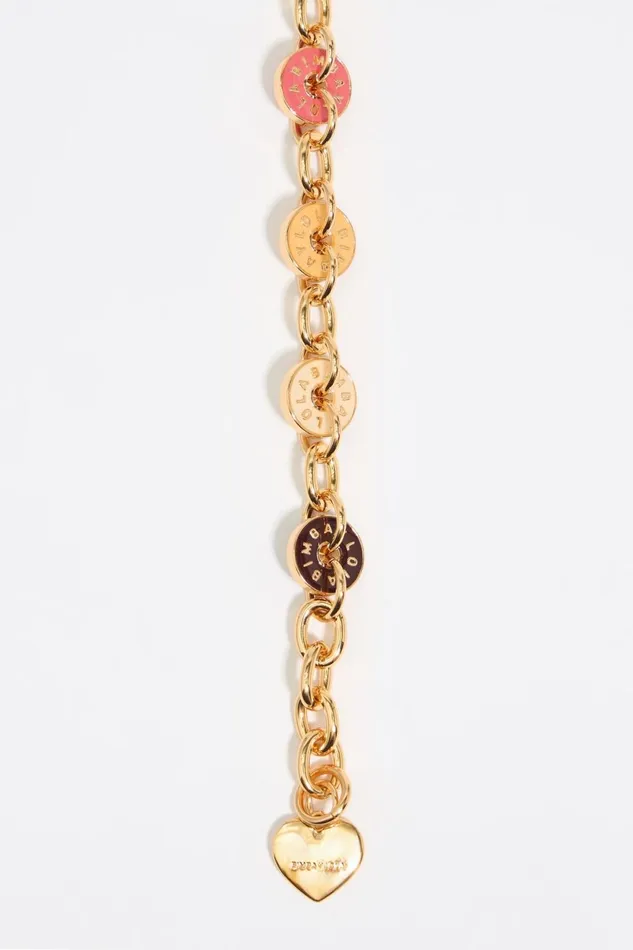 Multicolor Logo Chain Bracelet Pink Women Bimba Y Lola Bracelets Multicolor Logo Chain Bracelet Pink Women Bimba Y Lola Bracelets
