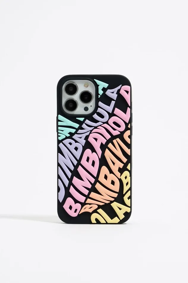 Multicolored Logo Silicone IPhone 13 Pro Max Case Pastel Pink Women Bimba Y Lola Phone Cases Multicolored Logo Silicone IPhone 13 Pro Max Case Pastel Pink Women Bimba Y Lola Phone Cases