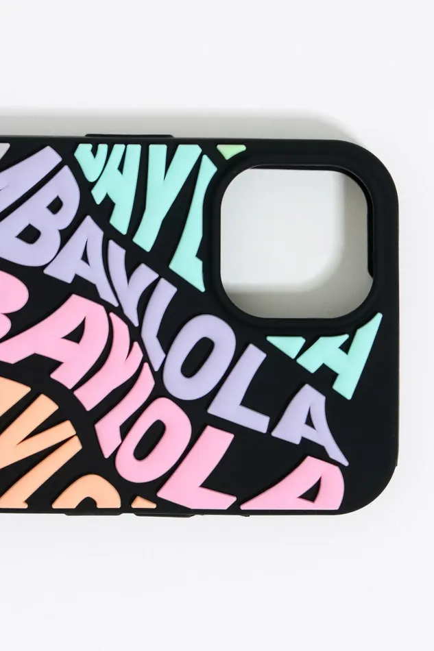 Multicolored Logo Silicone IPhone 13 Pro Max Case Pastel Pink Women Bimba Y Lola Phone Cases Multicolored Logo Silicone IPhone 13 Pro Max Case Pastel Pink Women Bimba Y Lola Phone Cases