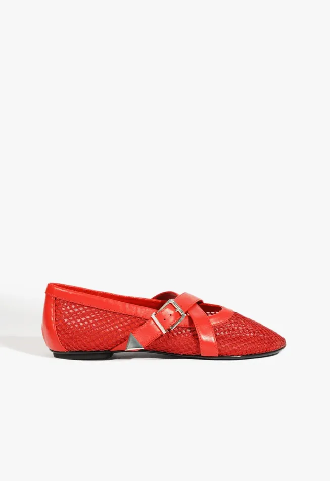 Nadine Ballet Flat Red Women Schutz Shoes Ballerinas