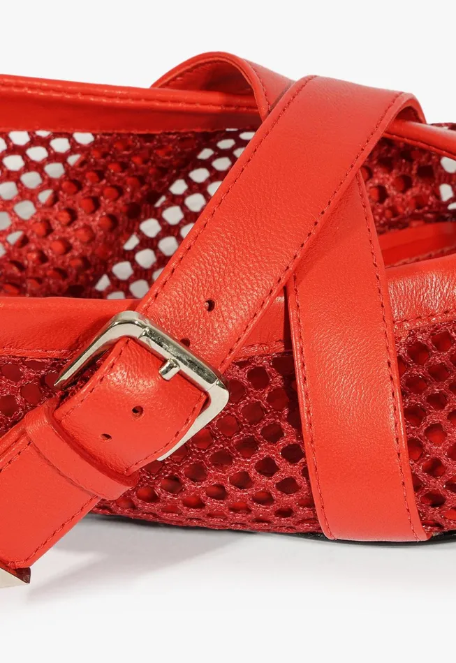 Nadine Ballet Flat Red Women Schutz Shoes Ballerinas
