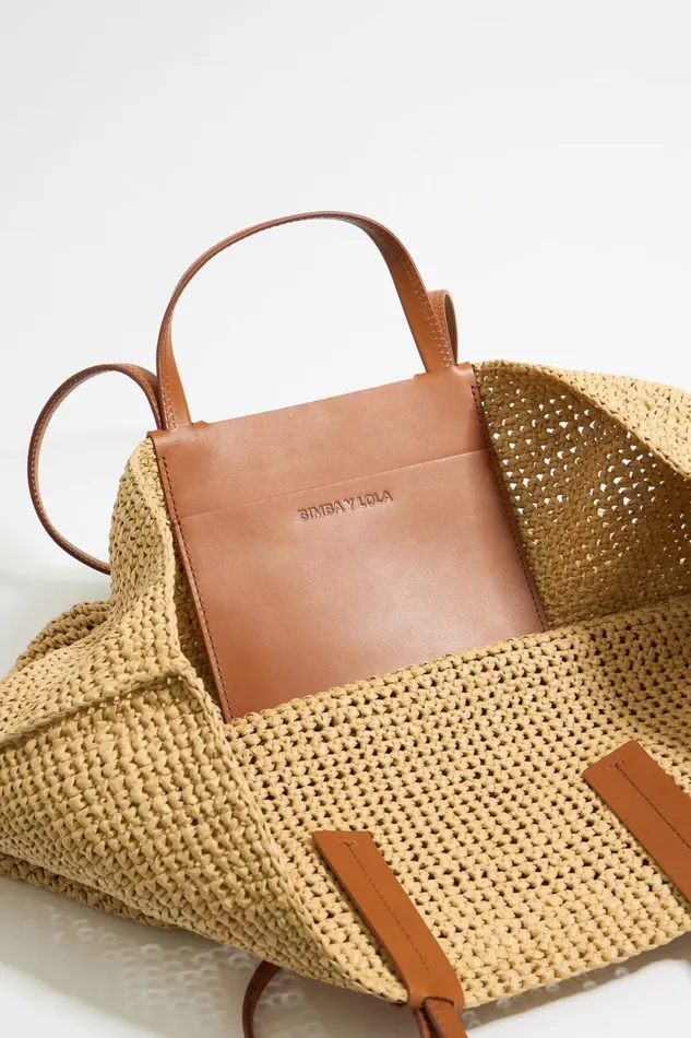 Natural Maxi Shopper Bag Natural Women Bimba Y Lola Raffia Bags Natural Maxi Shopper Bag Natural Women Bimba Y Lola Raffia Bags