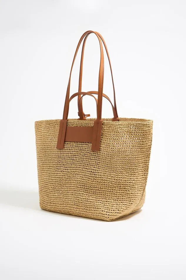 Natural Maxi Shopper Bag Natural Women Bimba Y Lola Raffia Bags Natural Maxi Shopper Bag Natural Women Bimba Y Lola Raffia Bags