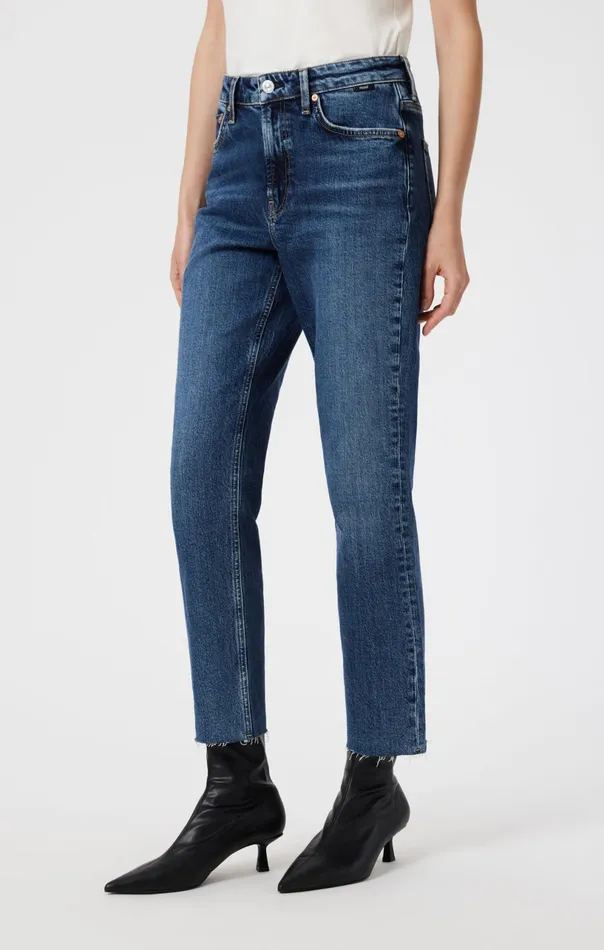 New York Straight Leg In Dark Used Classic Blue Women Mavi Jeans Denim New York Straight Leg In Dark Used Classic Blue Women Mavi Jeans Denim