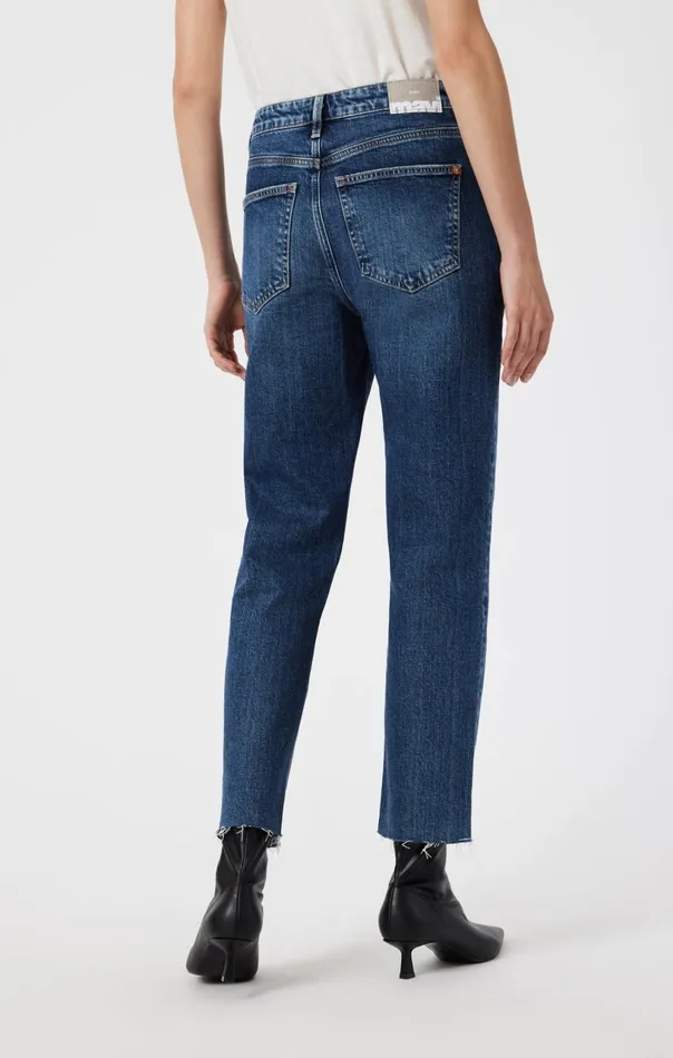 New York Straight Leg In Dark Used Classic Blue Women Mavi Jeans Denim New York Straight Leg In Dark Used Classic Blue Women Mavi Jeans Denim