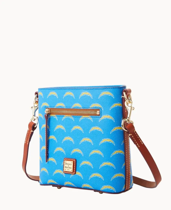 NFL Chargers Small Zip Crossbody Chargers Woman Dooney and Bourke Crossbodies NFL Chargers Small Zip Crossbody Chargers Woman Dooney and Bourke Crossbodies
