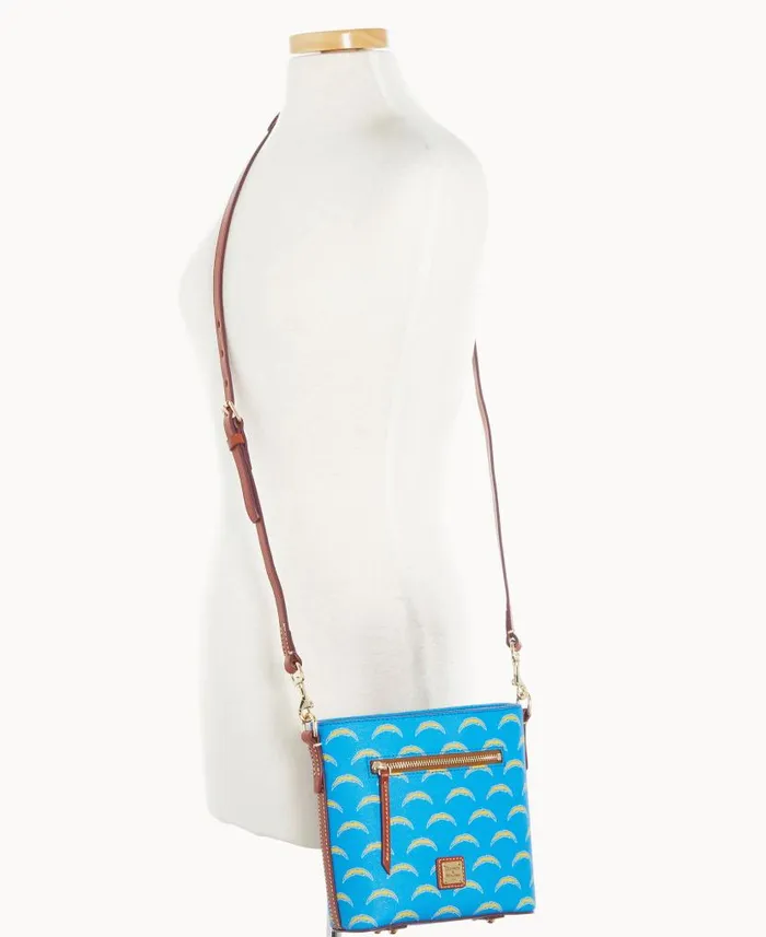 NFL Chargers Small Zip Crossbody Chargers Woman Dooney and Bourke Crossbodies NFL Chargers Small Zip Crossbody Chargers Woman Dooney and Bourke Crossbodies