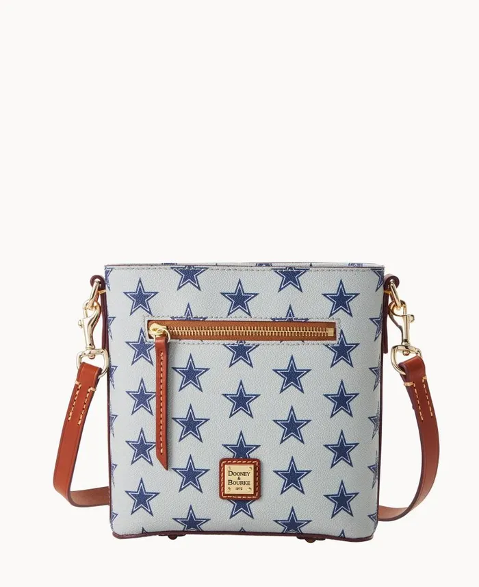 NFL Cowboys Small Zip Crossbody Cowboys Woman Dooney and Bourke Crossbodies