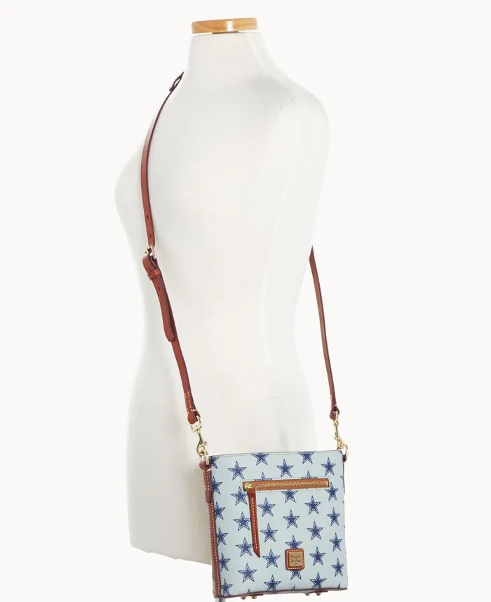 NFL Cowboys Small Zip Crossbody Cowboys Woman Dooney and Bourke Crossbodies NFL Cowboys Small Zip Crossbody Cowboys Woman Dooney and Bourke Crossbodies