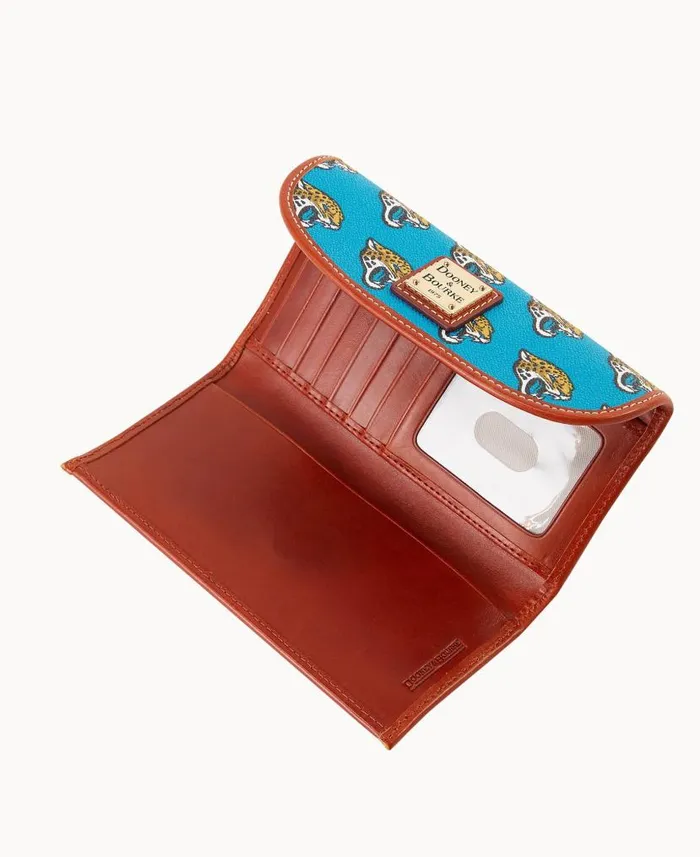 NFL Jaguars Continental Clutch Jaguars ManWoman Dooney and Bourke Wallets NFL Jaguars Continental Clutch Jaguars ManWoman Dooney and Bourke Wallets