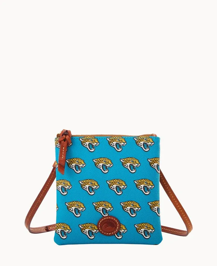 NFL Jaguars Small North South Top Zip Crossbody Jaguars Woman Dooney and Bourke Crossbodies NFL Jaguars Small North South Top Zip Crossbody Jaguars Woman Dooney and Bourke Crossbodies
