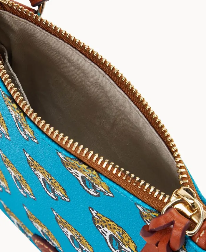 NFL Jaguars Small North South Top Zip Crossbody Jaguars Woman Dooney and Bourke Crossbodies NFL Jaguars Small North South Top Zip Crossbody Jaguars Woman Dooney and Bourke Crossbodies