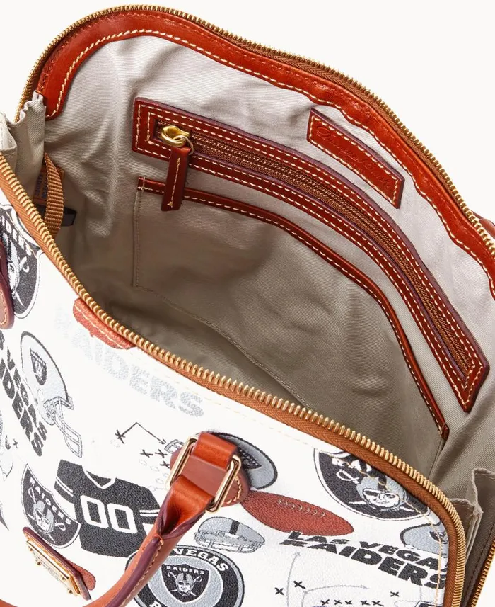 NFL Raiders Zip Zip Satchel Raiders Woman Dooney and Bourke Satchels NFL Raiders Zip Zip Satchel Raiders Woman Dooney and Bourke Satchels