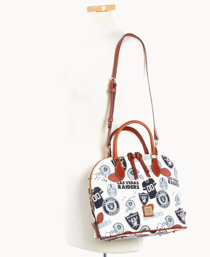 NFL Raiders Zip Zip Satchel Raiders Woman Dooney and Bourke Satchels NFL Raiders Zip Zip Satchel Raiders Woman Dooney and Bourke Satchels