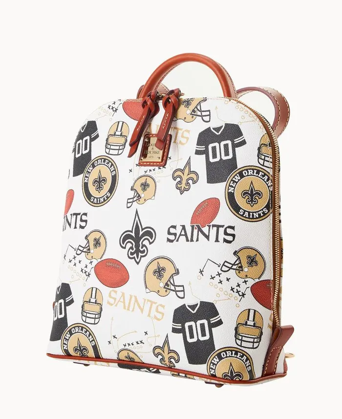 NFL Saints Zip Pod Backpack Saints Woman Dooney and Bourke Backpacks NFL Saints Zip Pod Backpack Saints Woman Dooney and Bourke Backpacks