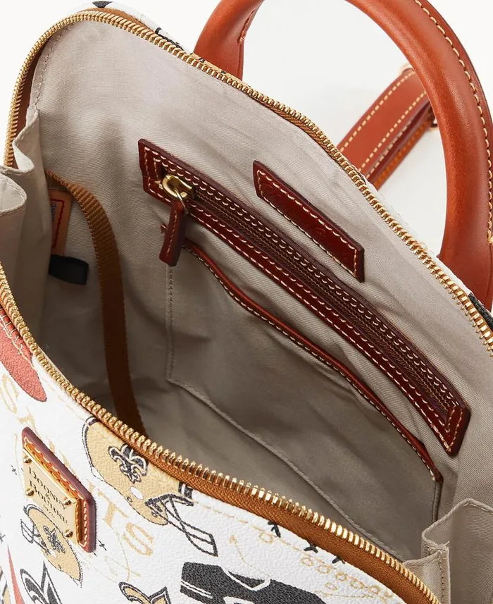 NFL Saints Zip Pod Backpack Saints Woman Dooney and Bourke Backpacks NFL Saints Zip Pod Backpack Saints Woman Dooney and Bourke Backpacks