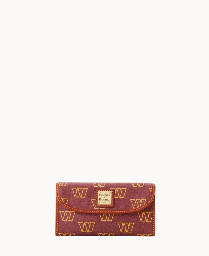 NFL Washington Continental Clutch Washington ManWoman Dooney and Bourke Wallets NFL Washington Continental Clutch Washington ManWoman Dooney and Bourke Wallets