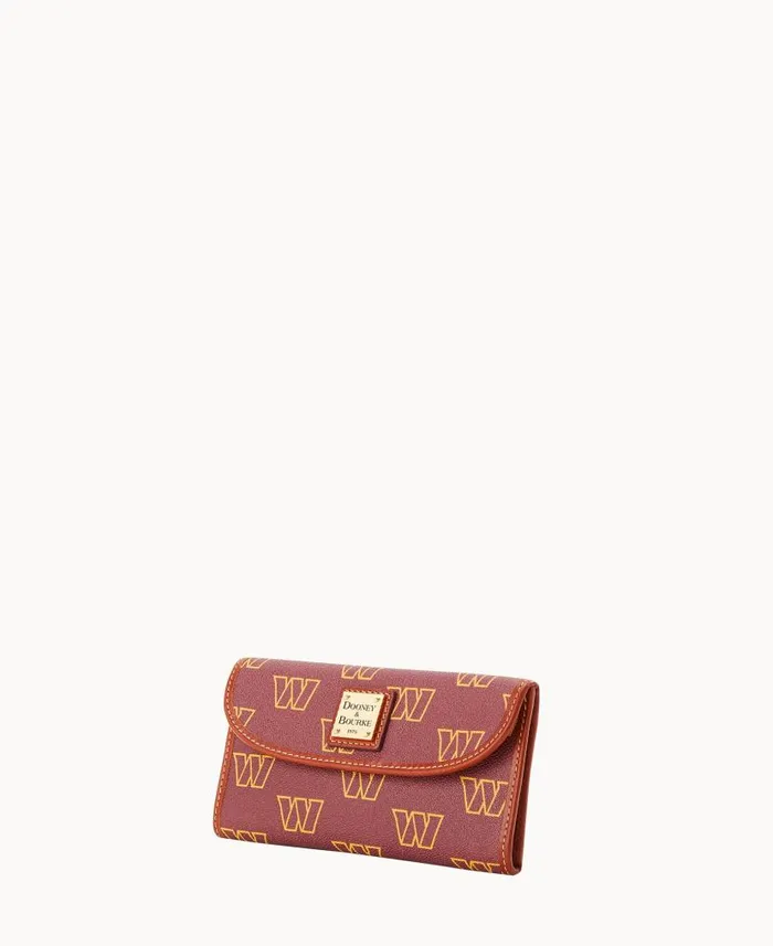 NFL Washington Continental Clutch Washington ManWoman Dooney and Bourke Wallets NFL Washington Continental Clutch Washington ManWoman Dooney and Bourke Wallets