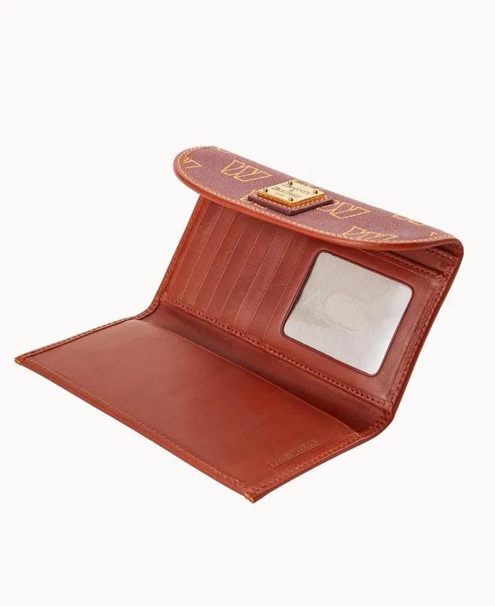 NFL Washington Continental Clutch Washington ManWoman Dooney and Bourke Wallets NFL Washington Continental Clutch Washington ManWoman Dooney and Bourke Wallets