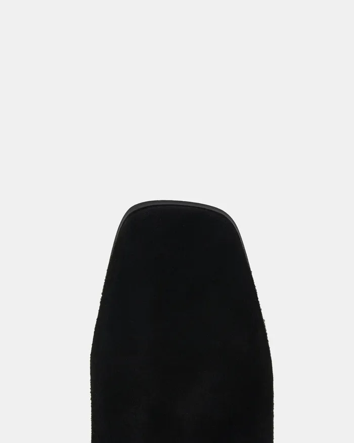 NOVO Shoes Knee High Boots Women OZZY Black Suede Long Boots