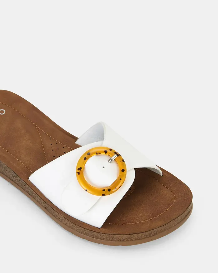 NOVO Shoes RAELEIGH WHITE Sandals Women Slides