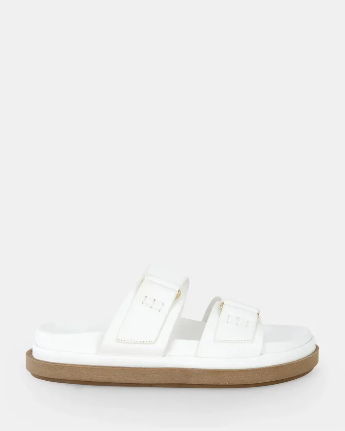 NOVO Shoes SANTENA WHITE Sandals Women Slides
