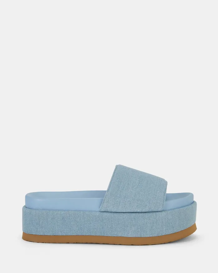 NOVO Shoes Slides Women SERAFINNA DENIM Sandals