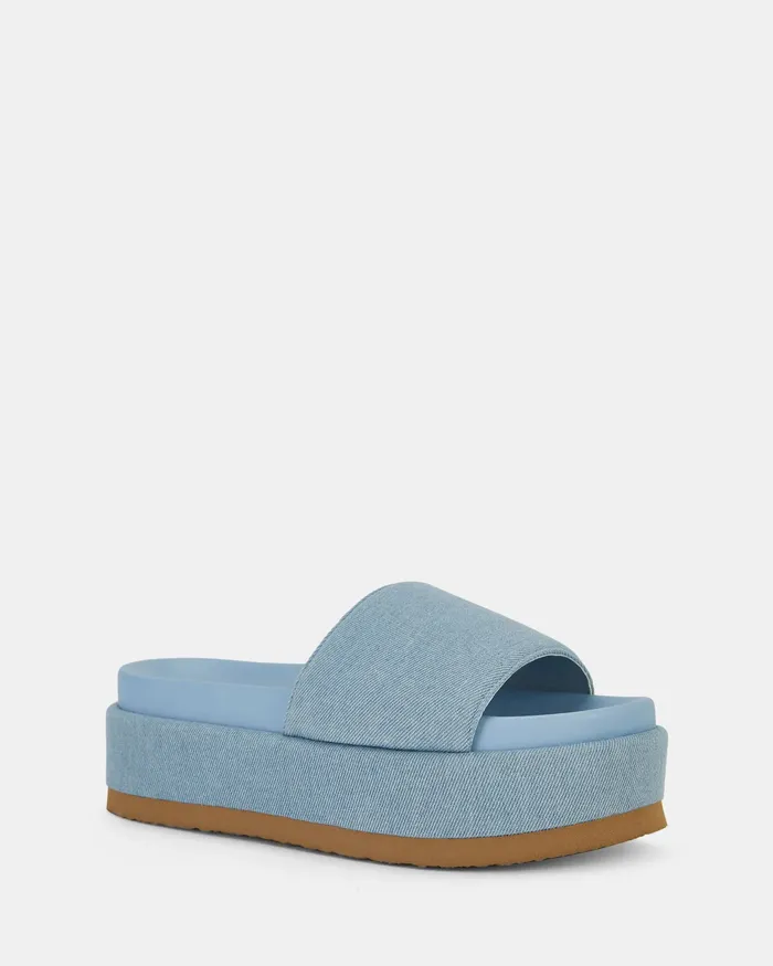 NOVO Shoes Slides Women SERAFINNA DENIM Sandals
