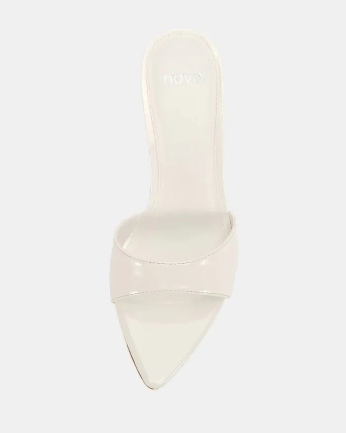 NOVO Shoes Stilettos Women YOLO White Patent