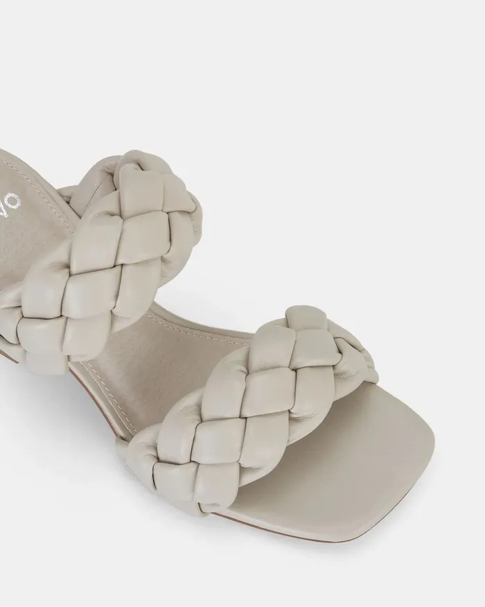 NOVO Shoes UGANDAN CREAM Heeled Sandals Women Block Heels