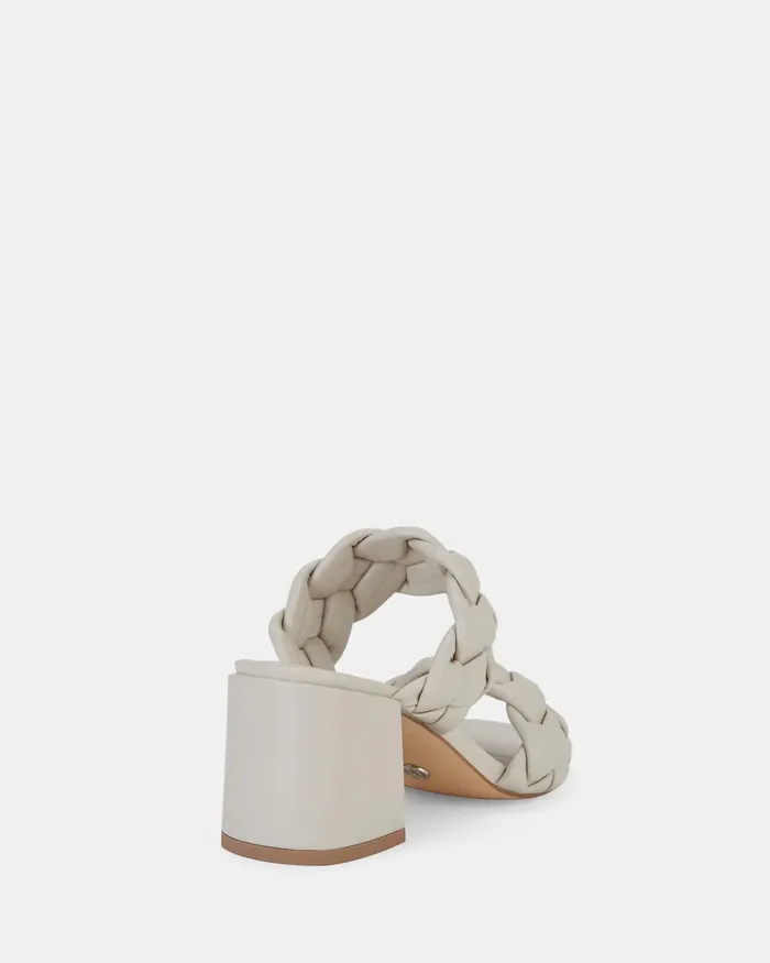 NOVO Shoes UGANDAN CREAM Heeled Sandals Women Block Heels
