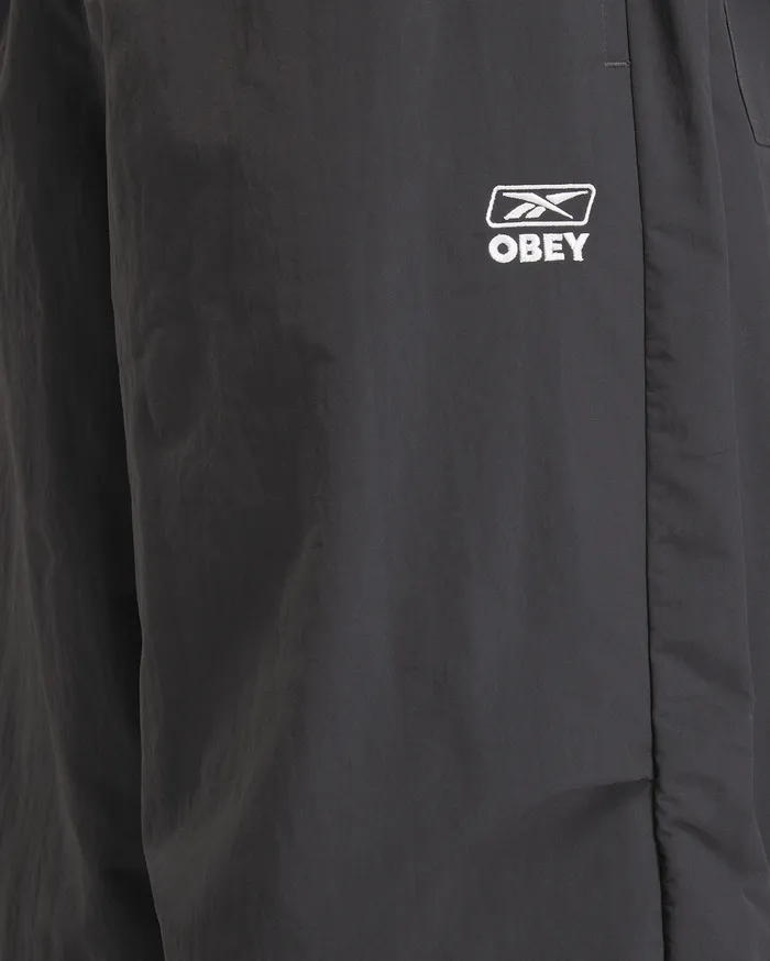 OBEY Clothing BOTTOMS Men REEBOK x OBEY TRACK PANT Washed Black