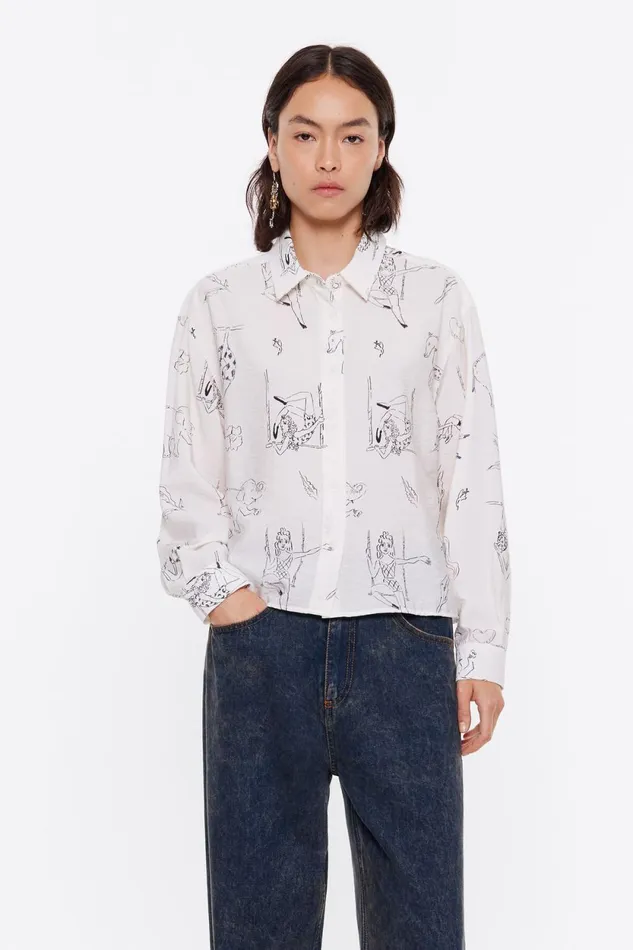 Offwhite Circus Boxy Shirt Circus Off White Women Bimba Y Lola Shirts