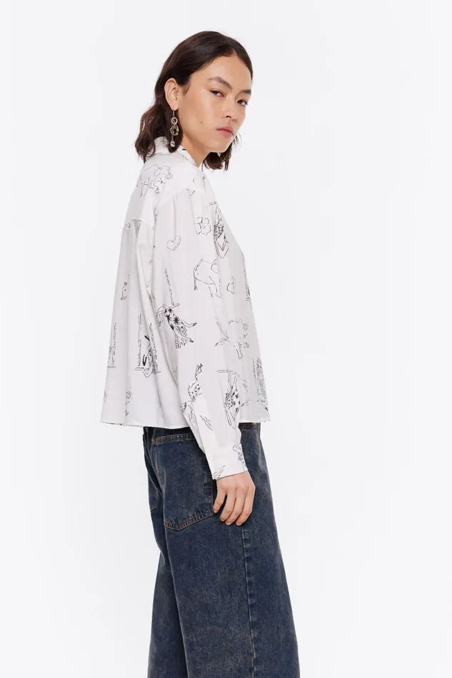 Offwhite Circus Boxy Shirt Circus Off White Women Bimba Y Lola Shirts Offwhite Circus Boxy Shirt Circus Off White Women Bimba Y Lola Shirts